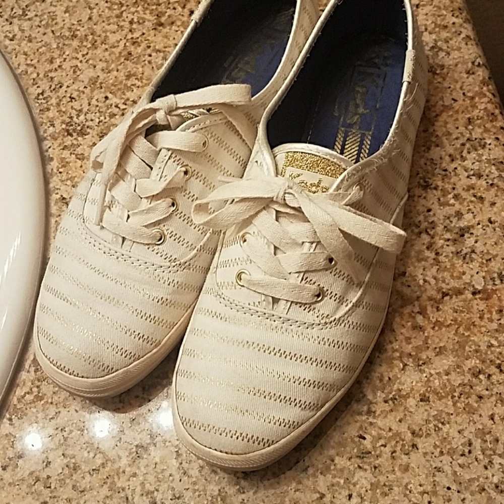 Keds Gold Stripped Shoes